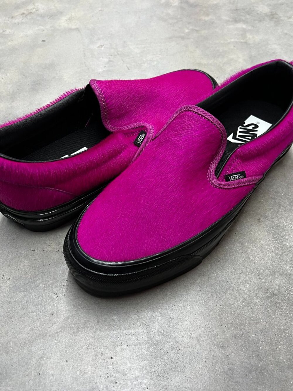 Vans Classic Slip-On 98 LX Pony Hair Sneakers Men's Size 9.5 VN000EEZVDH - New